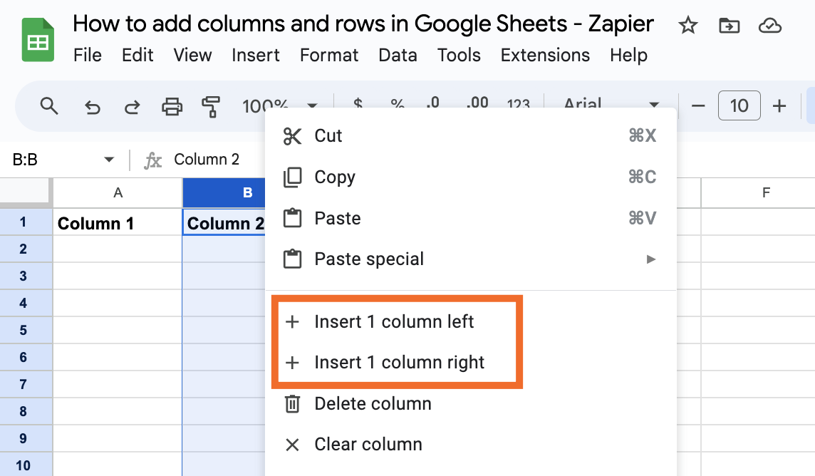 Google Sheets