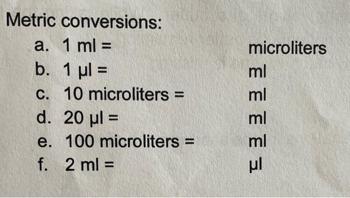 Microliters